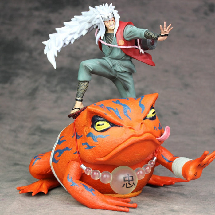 NARUTO SHIPPUDEN Jiraiya with Chief Toad Mount Myōboku Frog GamaBunta Figure