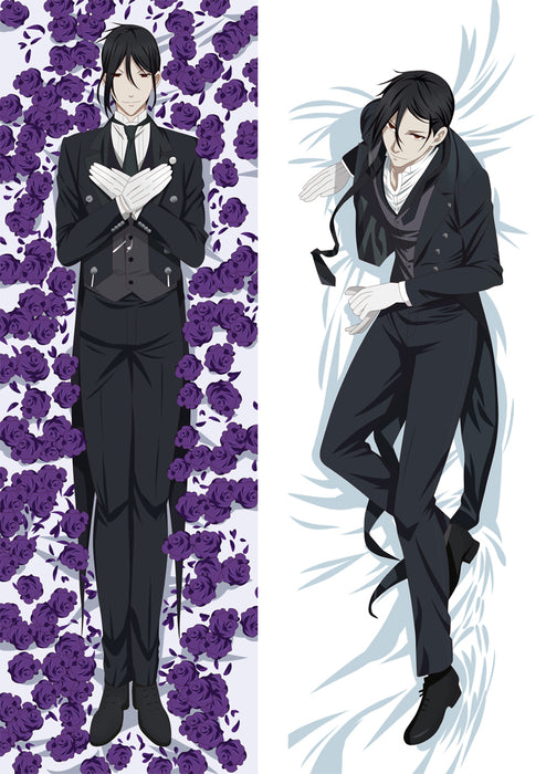 Black Butler Sebastian Michaelis Dakimakura Hugging Peach Skin Body Pillow (B3)