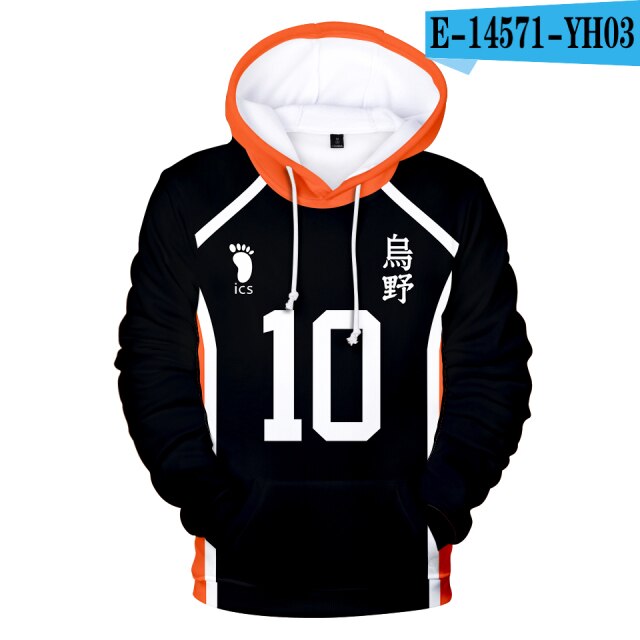 HAIKYUU! NEKOMA No.10 JUMPER HOODIE CLOTHES