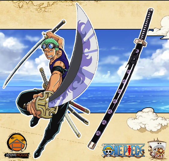 One Piece Roronoa Zoro - Shusui Carbon Steel Metal Sword