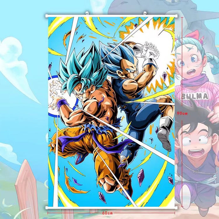 PREMIUM WALL SCROLL - DRAGON BALL Son Goku & Vegeta