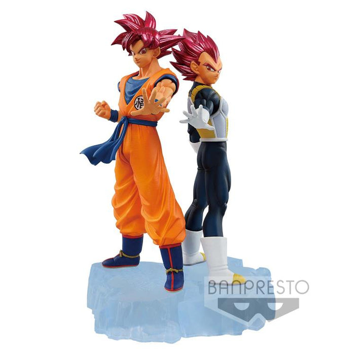 BANDAI BANPRESTO Dragon Ball Z Dokkan Battle Collab 7th Anniversary 2022 Vol.2 Super Saiyan God Vegeta Figure