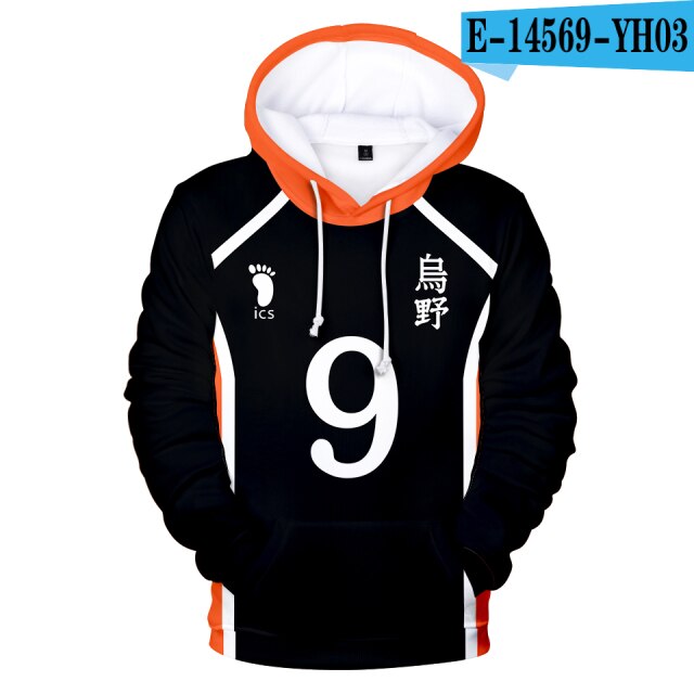 HAIKYUU! NEKOMA NO.9 JUMPER HOODIE CLOTHES