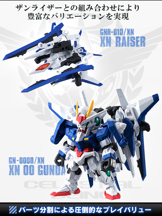 PRE-ORDER Mobile Suit Ensemble EX06B 00 Gundam and XN Raiser Set Limited Edition