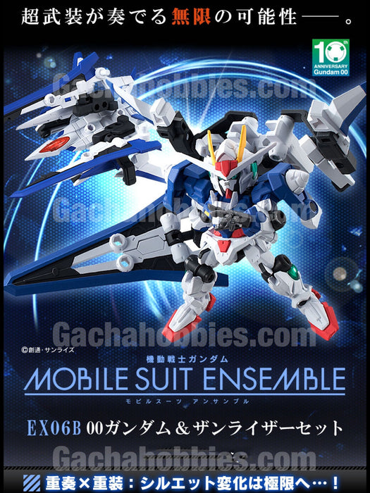 PRE-ORDER Mobile Suit Ensemble EX06B 00 Gundam and XN Raiser Set Limited Edition