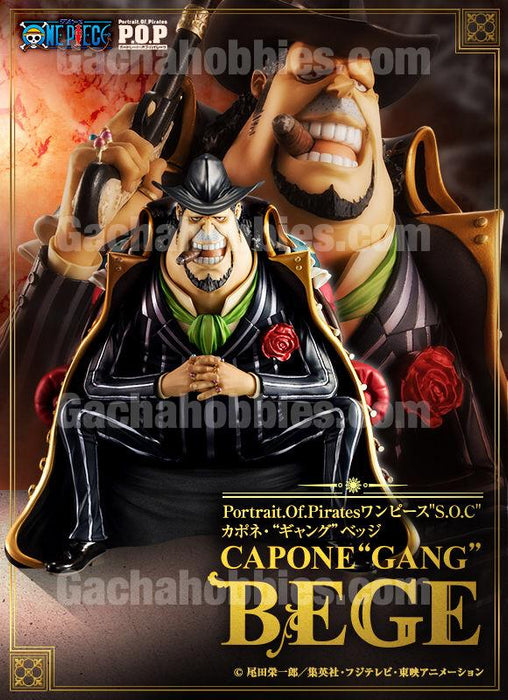 PRE-ORDER Portrait.Of.Pirates One Piece "S.O.C." Capone "Gang" Bege 1/8 Limited Edition Figure