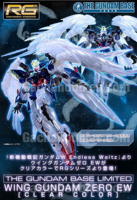 RG 1/144 Gundam Base Limited Wing Gundam Zero EW (Clear Colour) Figure Limited