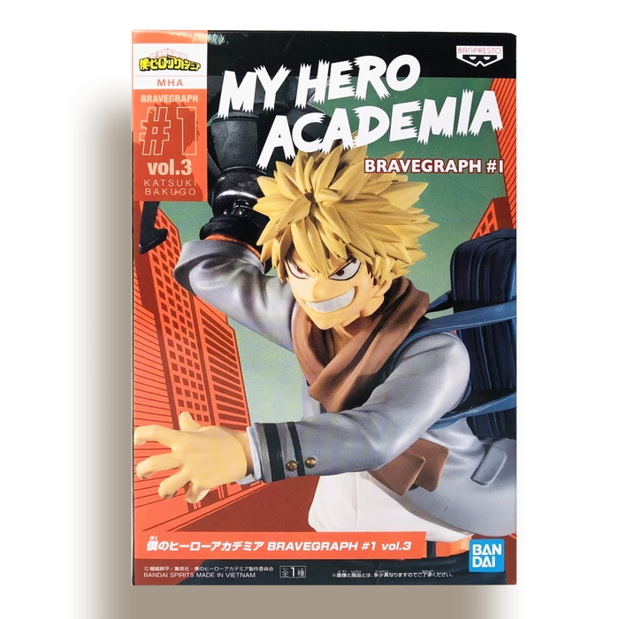 BANDAI BANPRESTO My Hero Academia Bravegraph #1 Vol.3 Katsuki Bakugo FIGURE