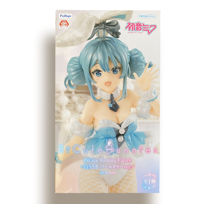 FURYU Vocaloid BiCute Bunnies Hatsune Miku White Rabbit (Pearl Color Ver.) Figure