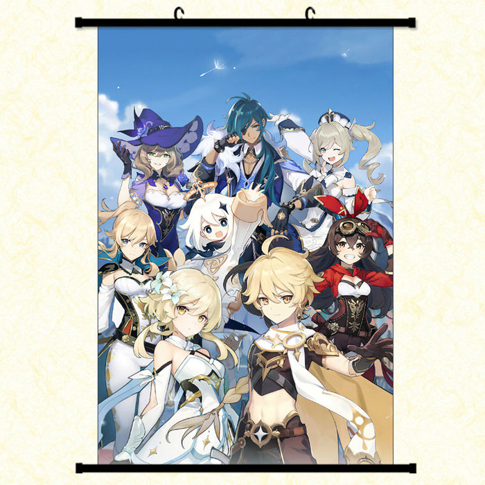 Wall Scroll - Genshin Impact