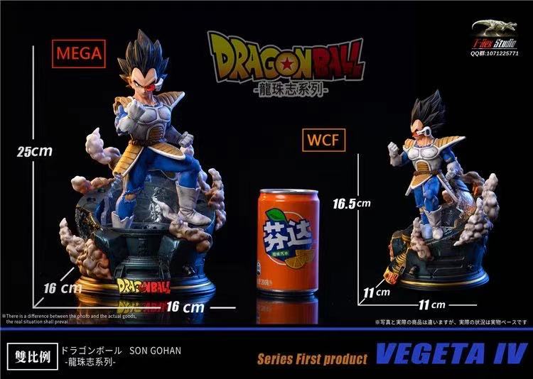 GK Garage Kit Resin Figure Dragon Ball T-Rex Studio Vegeta WCF Mega Resin Statue