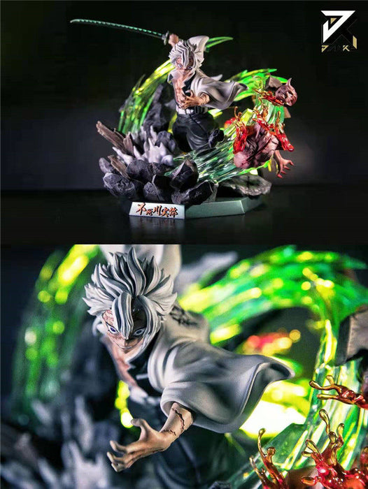 GK Garage Kit Resin Figure JK Studio Demon Slayer Shinazugawa Sanemi GK Resin Painted LED Model Statue