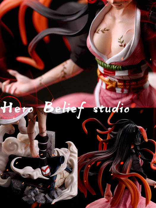 GK Garage Kit Resin Figure Demon Slayer Kamado Nezuko Demon Form (Hero Belief Studio)