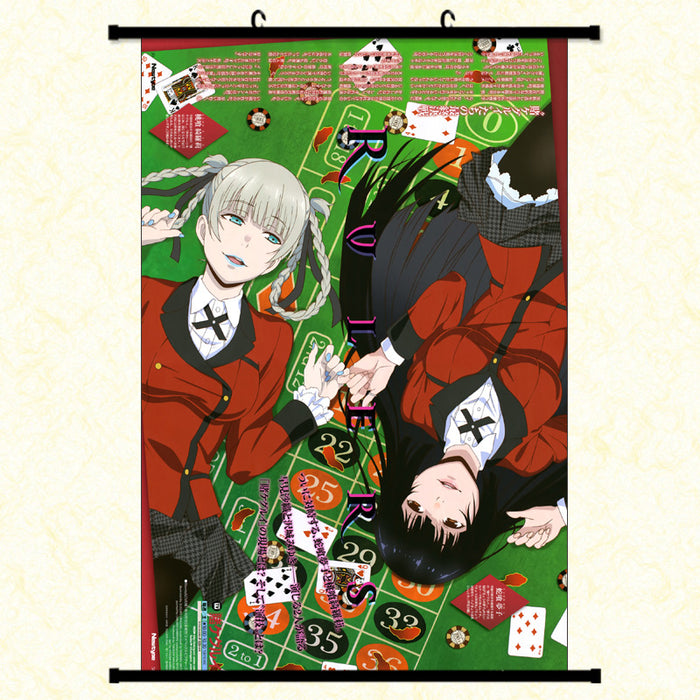 Wall Scroll - Kakegurui – Compulsive Gambler Kirari Momobami & Yumeko Jabami