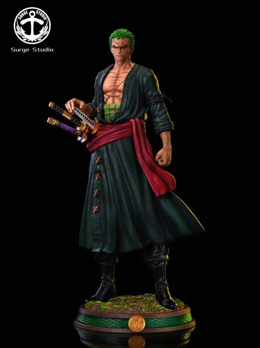 Pre-Order GK Garage Kit Resin Figure One Piece Roronoa Zoro Surge Studio 1/6 Resin GK Statue Limited