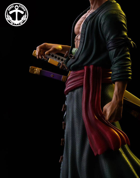 Pre-Order GK Garage Kit Resin Figure One Piece Roronoa Zoro Surge Studio 1/6 Resin GK Statue Limited