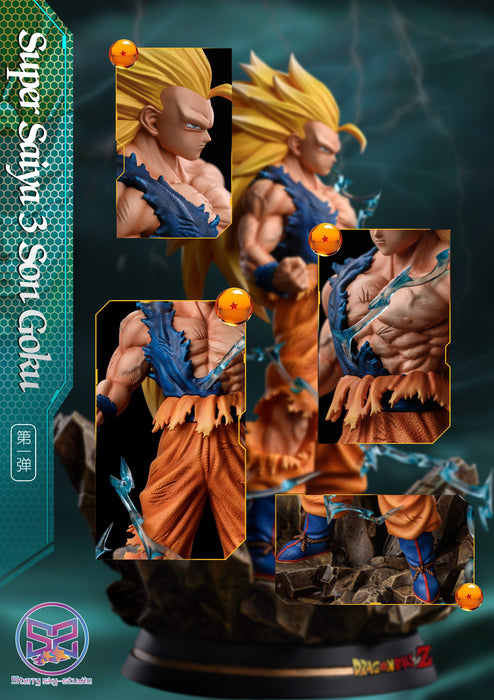 GK Garage Kit Resin Figure Starry Sky Studio - Dragon Ball - Super Saiyan 3 Son Goku