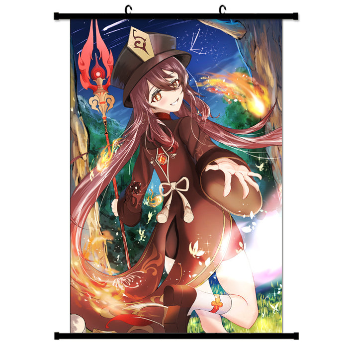 Wall Scroll - Genshin Impact HuTao