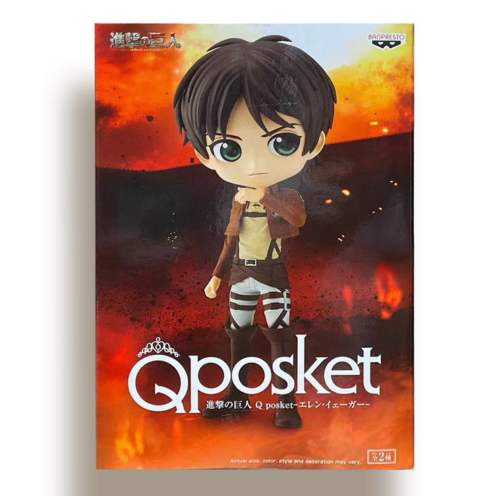 BANDAI BANPRESTO Attack on Titan Q Posket Eren Yeager (Ver.A) FIGURE