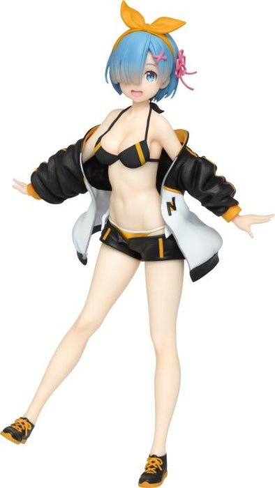 TAITO - Re:Zero Starting Life in Another World Rem Jumper Swimsuit Ver. Renewal Edition Precious Figure