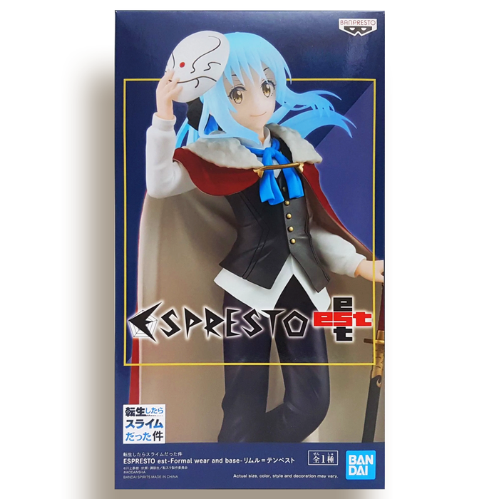 BANDAI BANPRESTO That Time I Got Reincarnated as a Slime Espresto est Rimuru Tempest (Formal Wear and Base) FIGURE