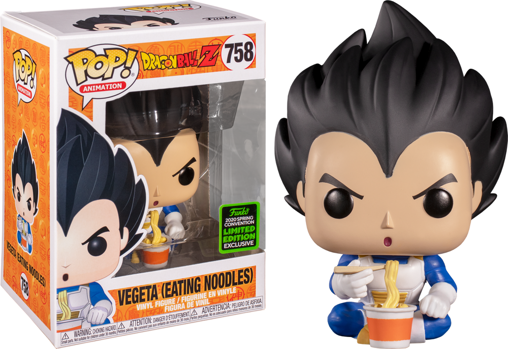 Funko Pop Dragon Ball Z - Vegeta Eating Noodles Pop! Figure