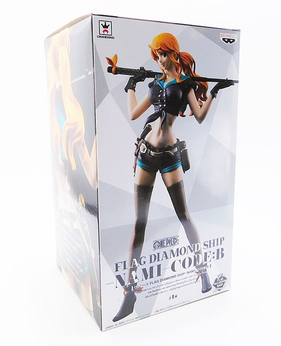 BANDAI BANPRESTO ONE PIECE FLAG DIAMOND SHIP NAMI CODE B Figure COLLECTABLE LIMITED EDITION