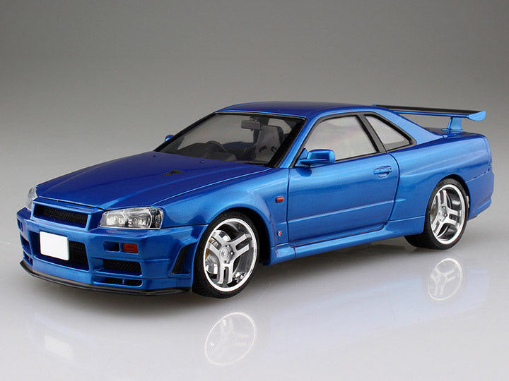 AOSHIMA Initial D Hoshino Kozo's BNR34 Skyline GT-R 1/24 Scale Model Kit