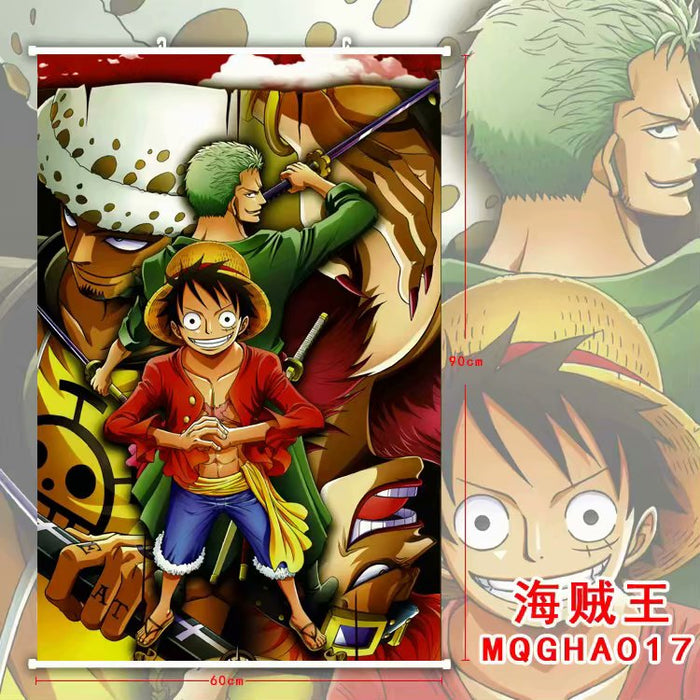 PREMIUM WALL SCROLL - ONE PIECE Luffy & Zoro