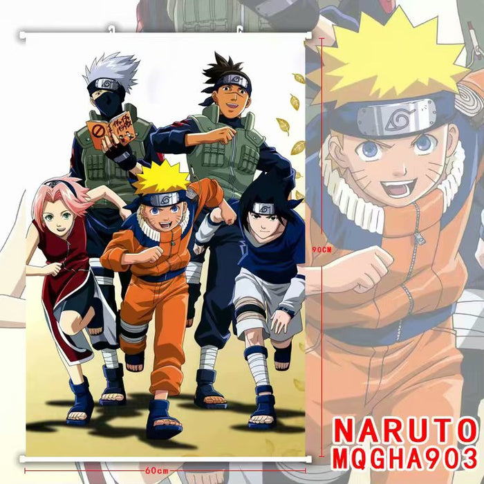 PREMIUM WALL SCROLL - NARUTO Naruto/Sakura/Kakashi/Sasuke