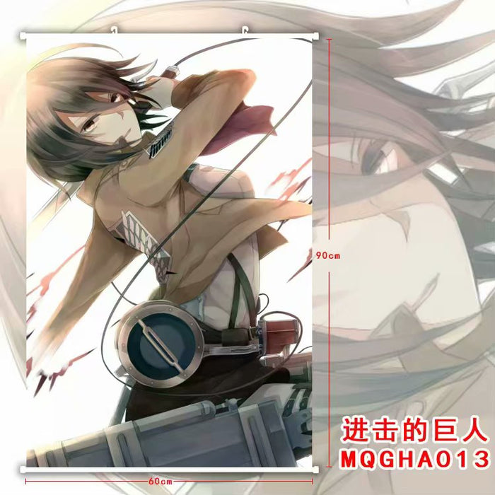 PREMIUM WALL SCROLL - ATTACK ON TITAN Mikasa Ackerman