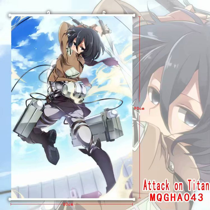 PREMIUM WALL SCROLL - ATTACK ON TITAN Mikasa Ackerman