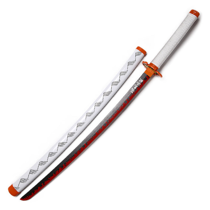 Demon Slayer Rengoku Wooden Cosplay Sword with Scabbard - 2014