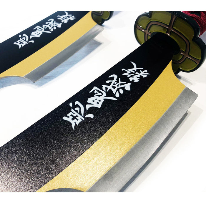 Metal Sword - DEMON SLAYER - Tengen Uzui METAL TWIN Sword DOUBLE Metal SWORD