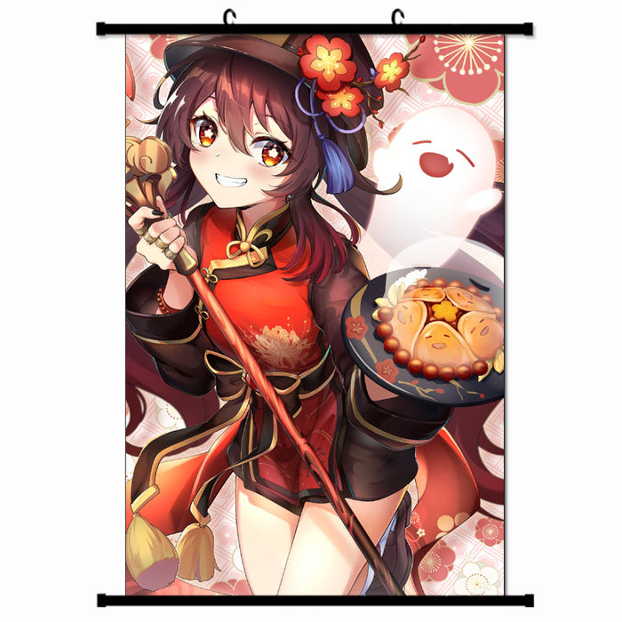 Wall Scroll - Genshin Impact HuTao