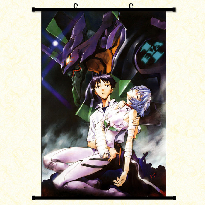 Wall Scroll - Evangelion Shinji Ikari & Rei Ayanami