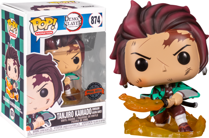 School Holiday Flash Sale Funko Pop Demon Slayer 874 Tanjiro Hinokami Kagura Dance Pop!