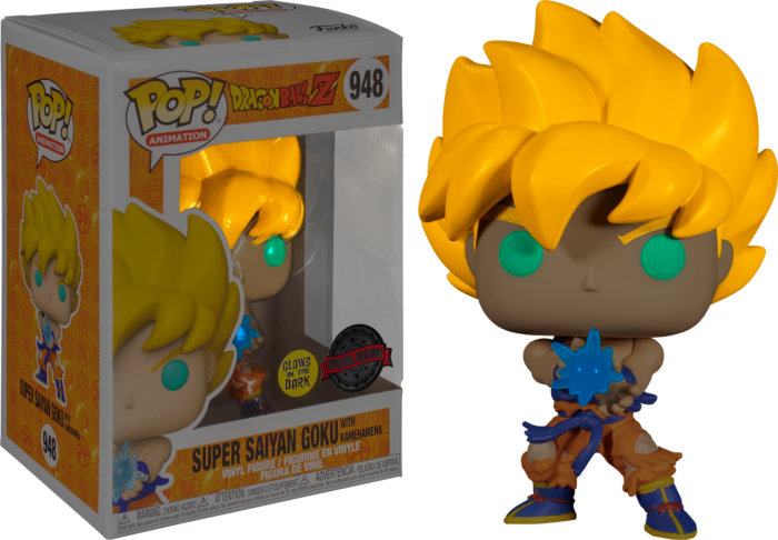 Funko Pop Dragon Ball Z 948 SS Goku w/Kamehameha Wv GW Pop! RS Figure