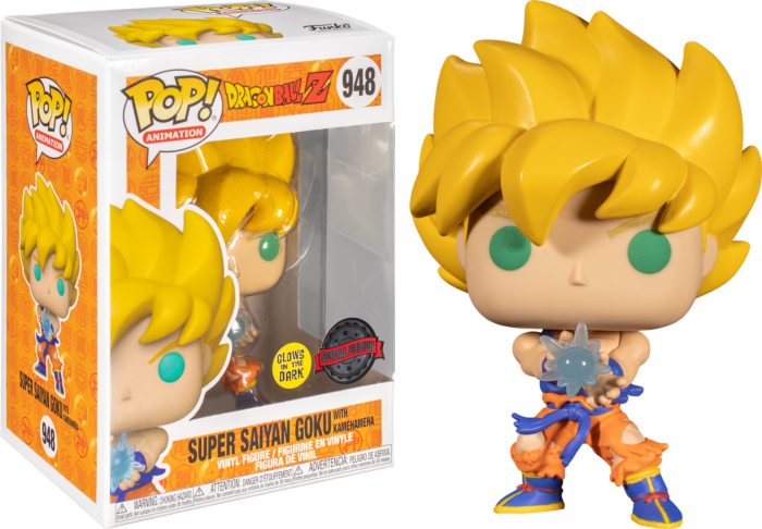 Funko Pop Dragon Ball Z 948 SS Goku w/Kamehameha Wv GW Pop! RS Figure