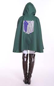 Attack on Titan Scouting Legion Cloak Cape Cosplay Shingeki no Kyojin