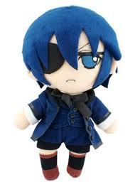 Black Butler Plush Toy Kuroshitsuji Sebastian Michaelis/Ciel Phantomhive Plush Doll