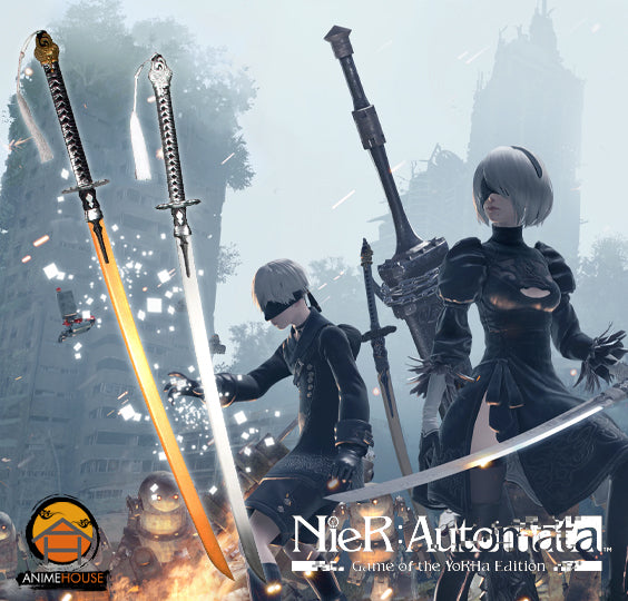 Nier: Automata Cosplay 2B /9s Platinum Silver Metal Sword 120cm