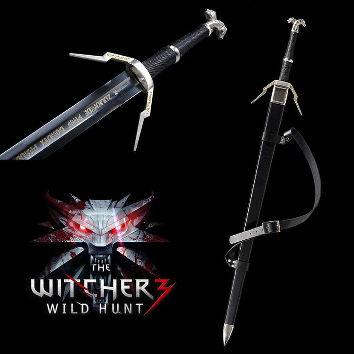 Metal Sword The Witcher 3: Wild Hunt Geralt Of Rivia Silver Sword--Premium Version (us662)