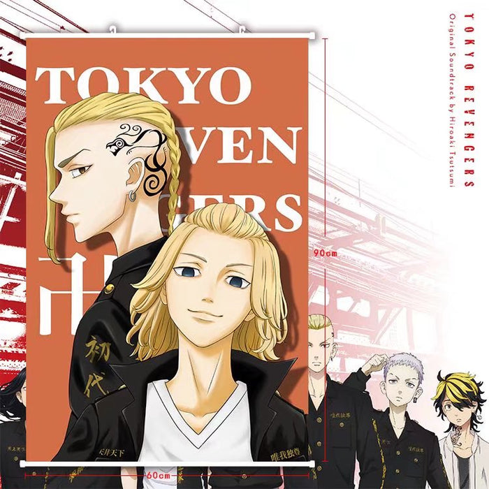 PREMIUM WALL SCROLL - TOKYO REVENGERS Ken & Manjiro Sano