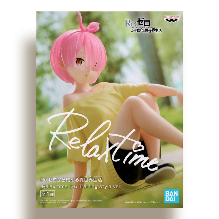 BANDAI BANPRESTO Re:Zero Starting Life in Another World Relax Time Ram (Training Ver.) FIGURE