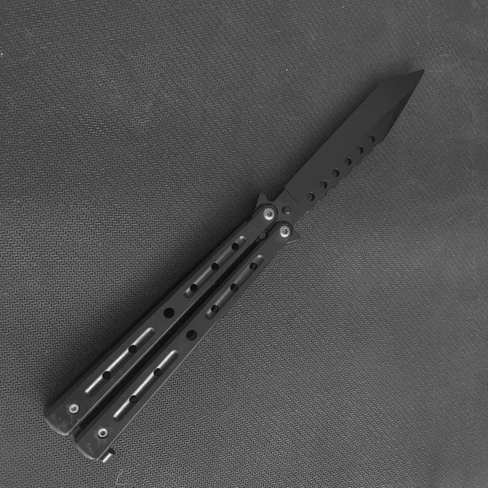 SQUARE HEAD BUTTERFLY KNIFE (Blunt Blade - Non sharp).