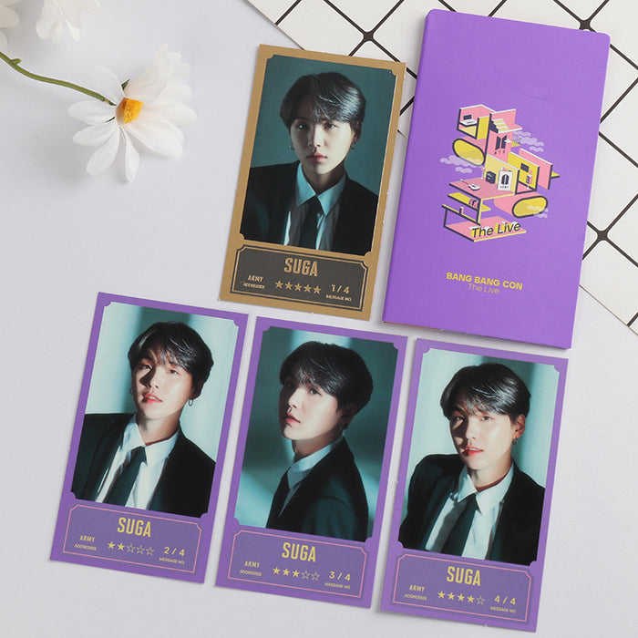 Korean K-POP Bangtan Boys New Album BANG BANG CON THE LIVE Poster Message Photo LOMO Card